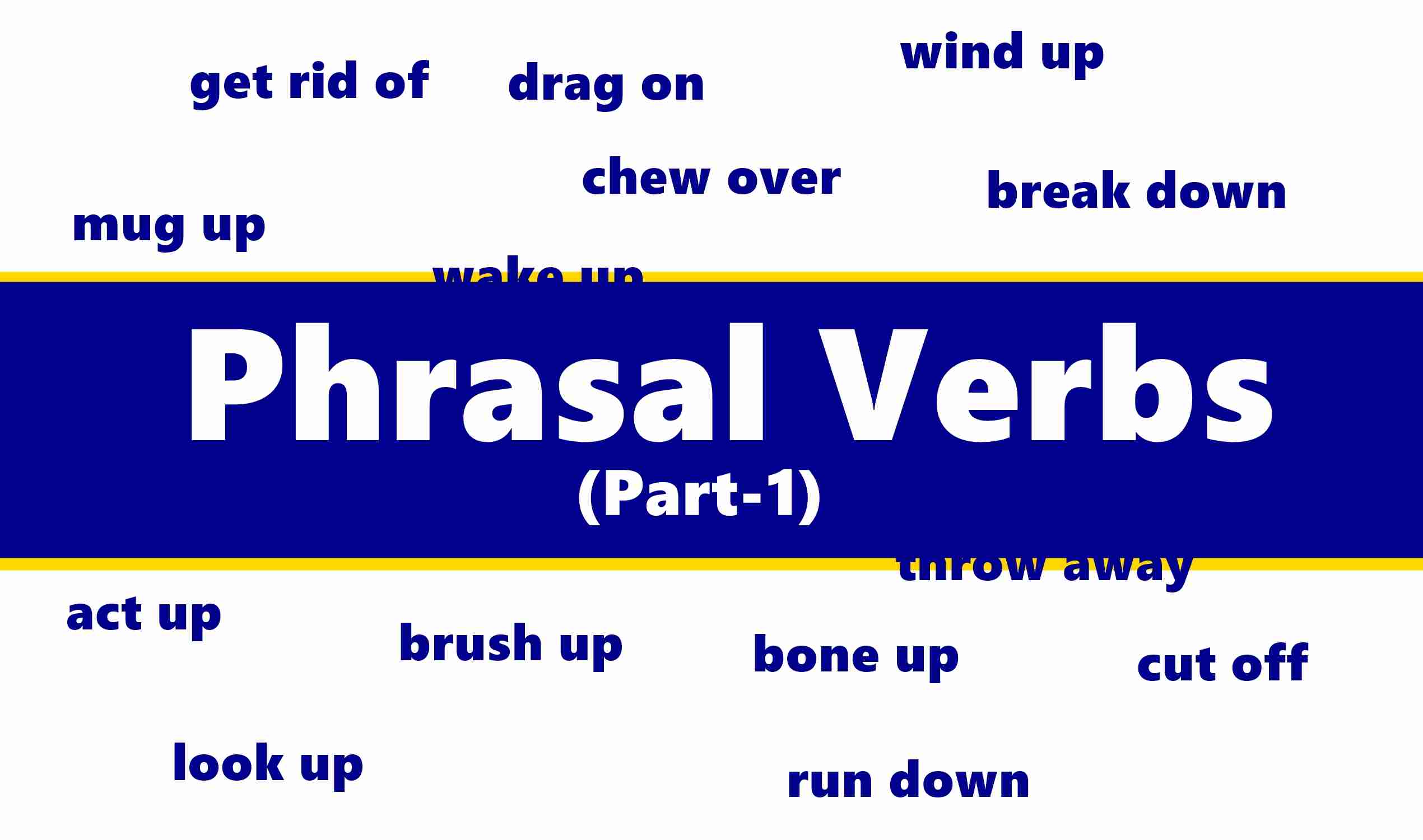 Phrasal Verbs with examples (part-1)